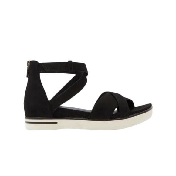 Eileen Fisher Woman's Sally Wedge Sporty Sandal in Black - Size 6 - Picture 2 of 9